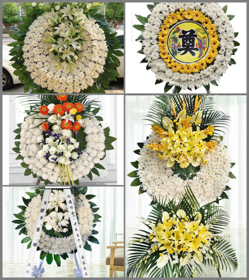 安徽六安市霍邱县临淮岗乡甘花园村花圈速递